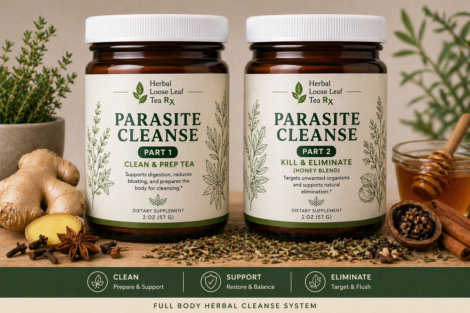 Herbal Parasite Cleanse 2 Part